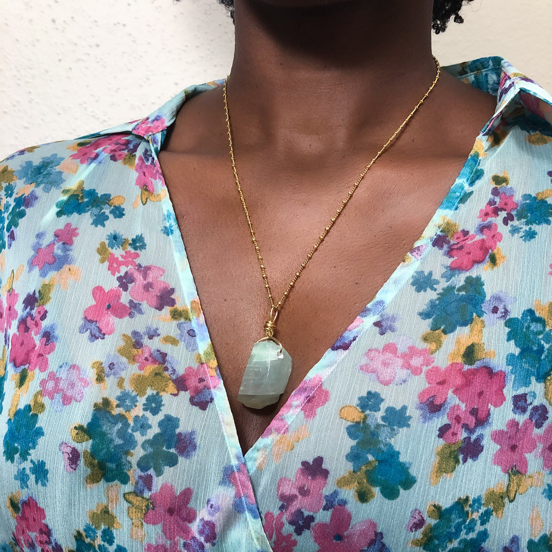 Green Calcite Necklace