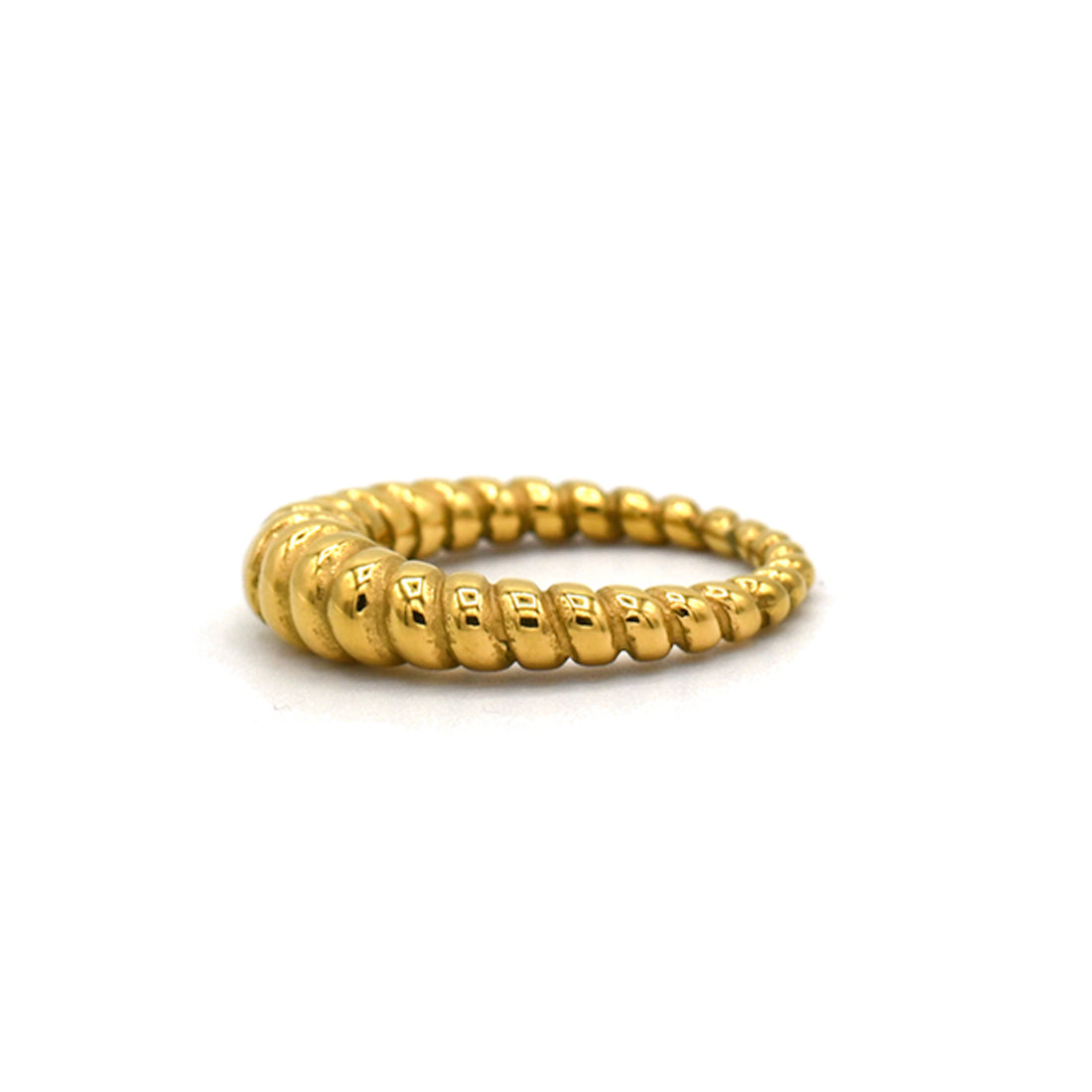 side view twisted dome ring