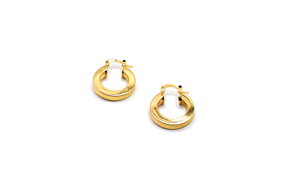 small gold filled hoops